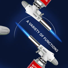 Culinary torch adjustable flame close up
