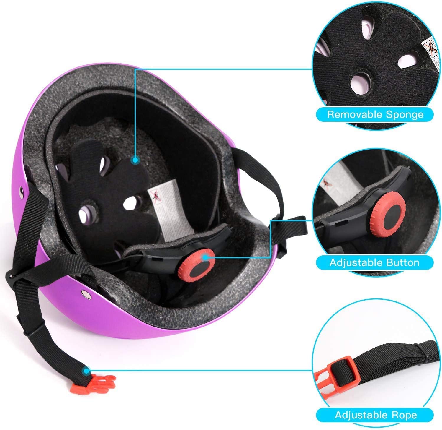 ZLEIOUY helmet elbow pads and gear set