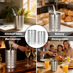 Rust-resistant utensil holder for daily kitchen use