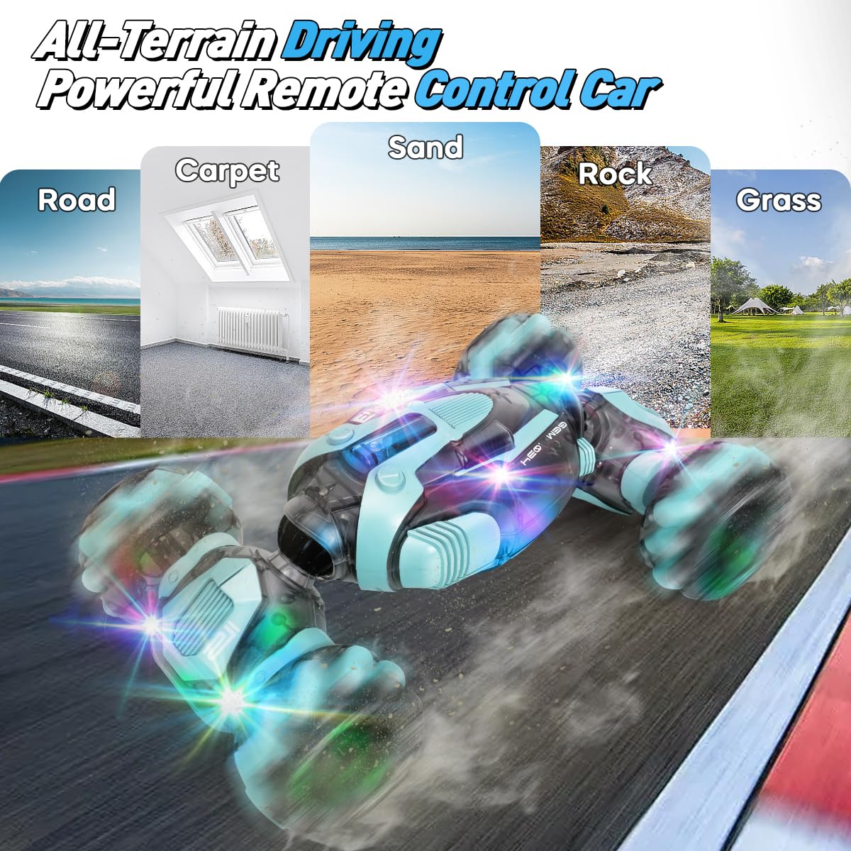Gesture sensing watch controller with ZMMB RC stunt car