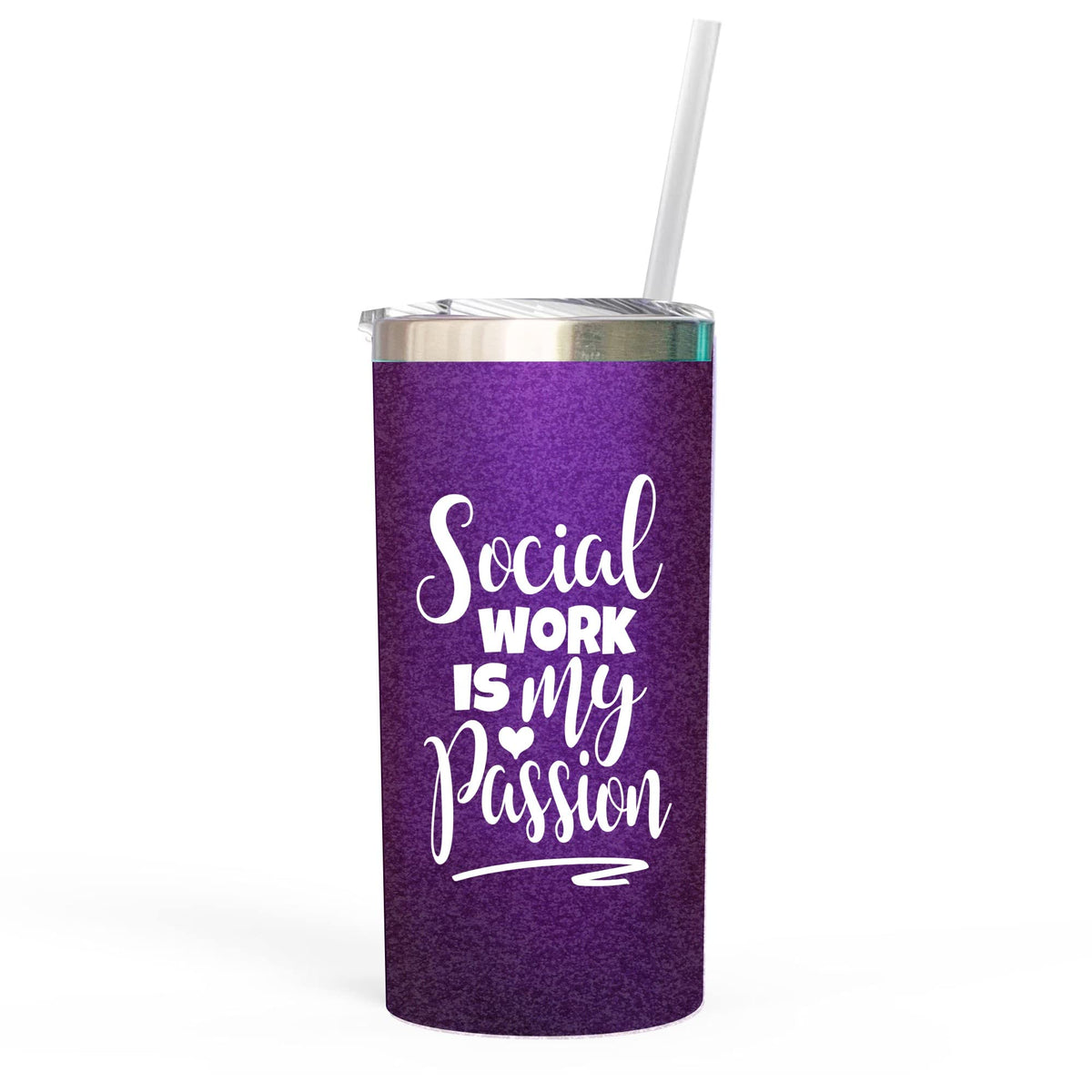 Zoey Christina Social Work Tumbler 16oz stainless steel