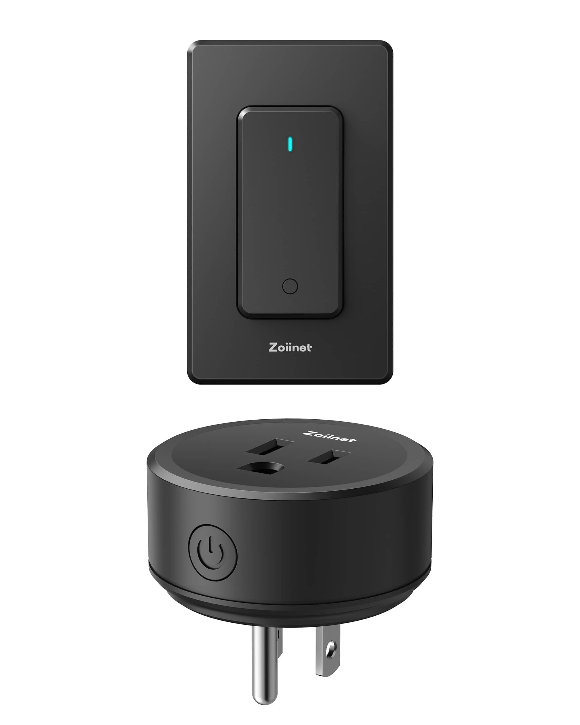 zoiinet black remote control outlet with buckle wall switch