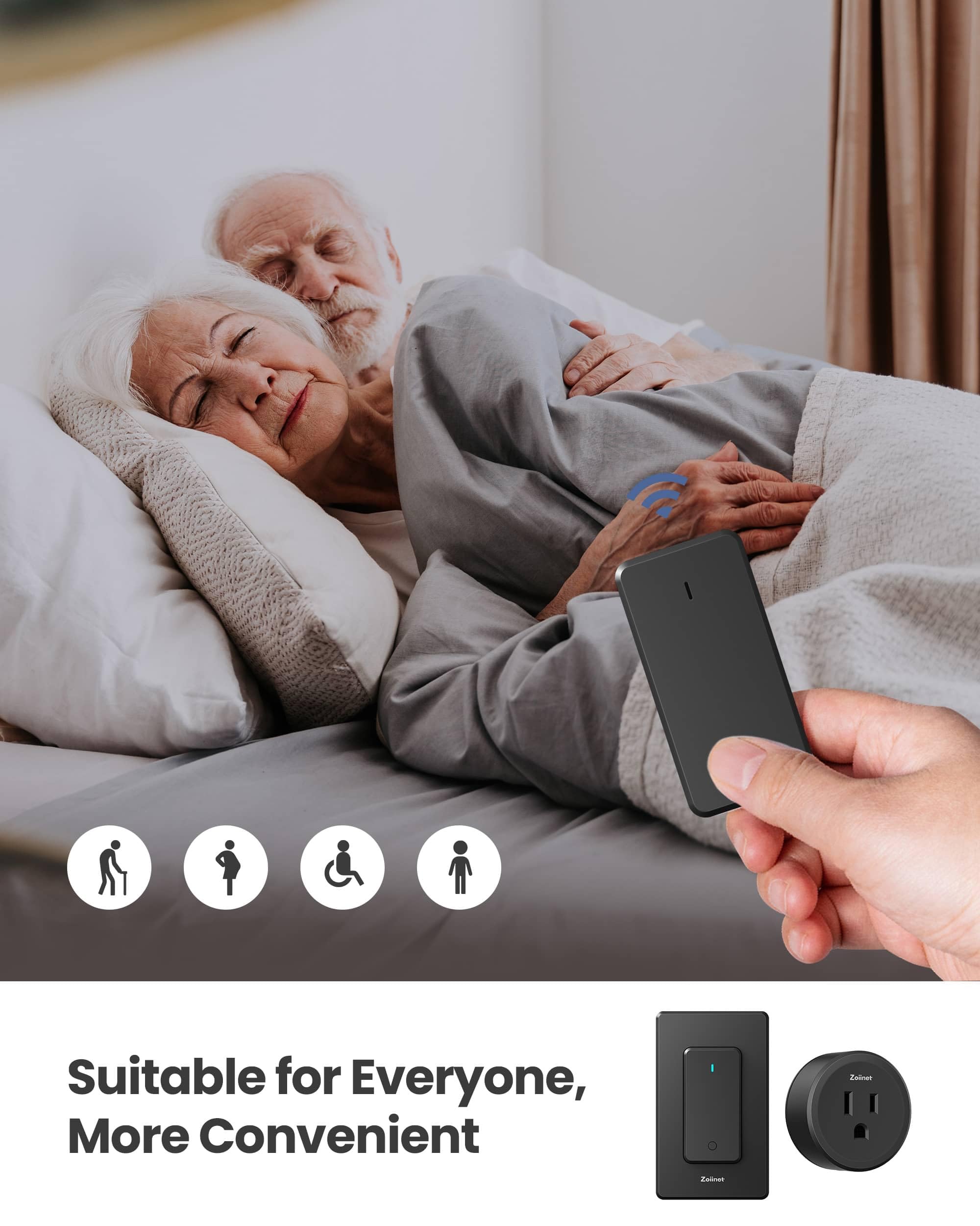 Safety certified remote outlet UL CE FCC RoHS IP66 V0 with long battery life