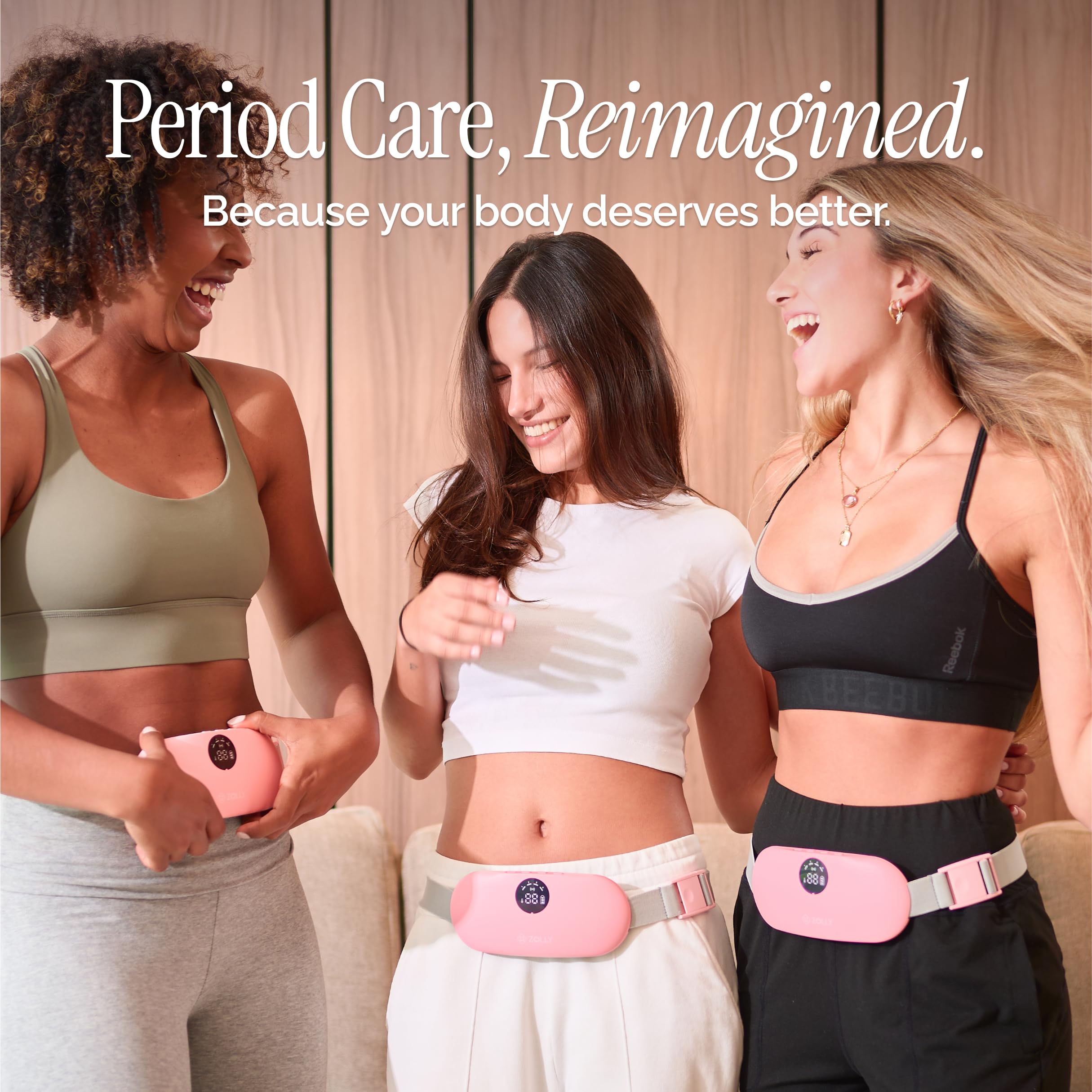 Zolly wearable heating pad for day and night use