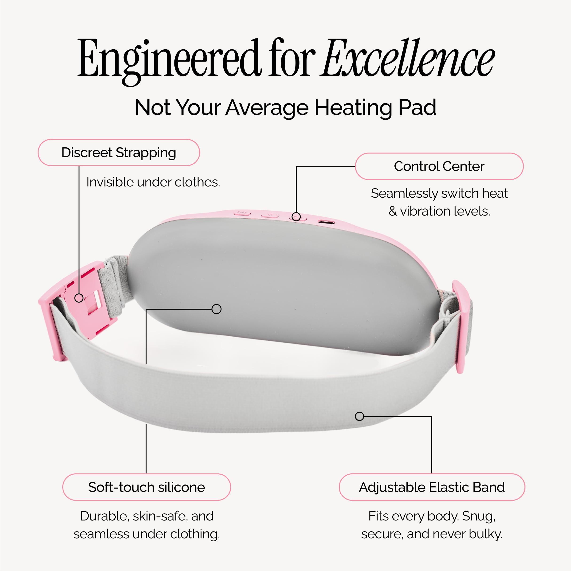 Zolly slim heating pad with 4000mAh battery long wear