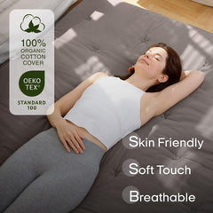 Foldable futon mattress with tatami style design