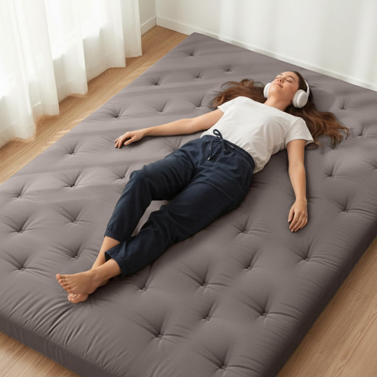ZonLi Japanese Floor Futon Mattress on floor surface
