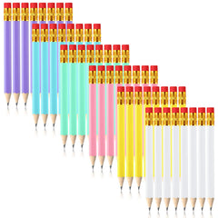 Zonon golf pencils 48 pieces with eraser in colourful finish