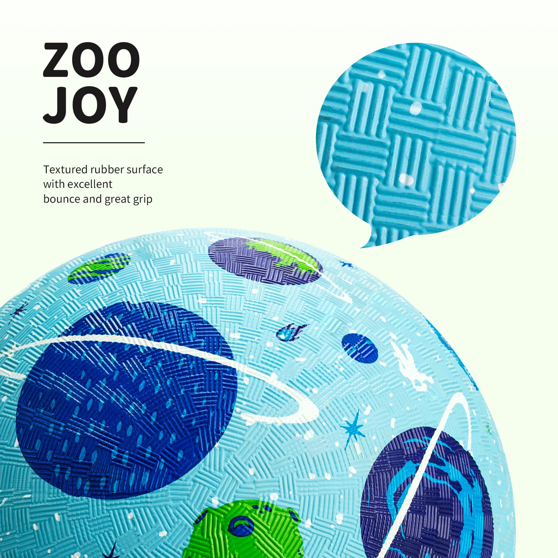 ZOOJOY 2-pack bouncy balls for kids with pump