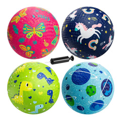 ZOOJOY Playground Balls 8.5 inch 4-pack set with vibrant colors