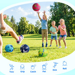 Durable non-toxic textured rubber ZOOJOY playground ball for grip