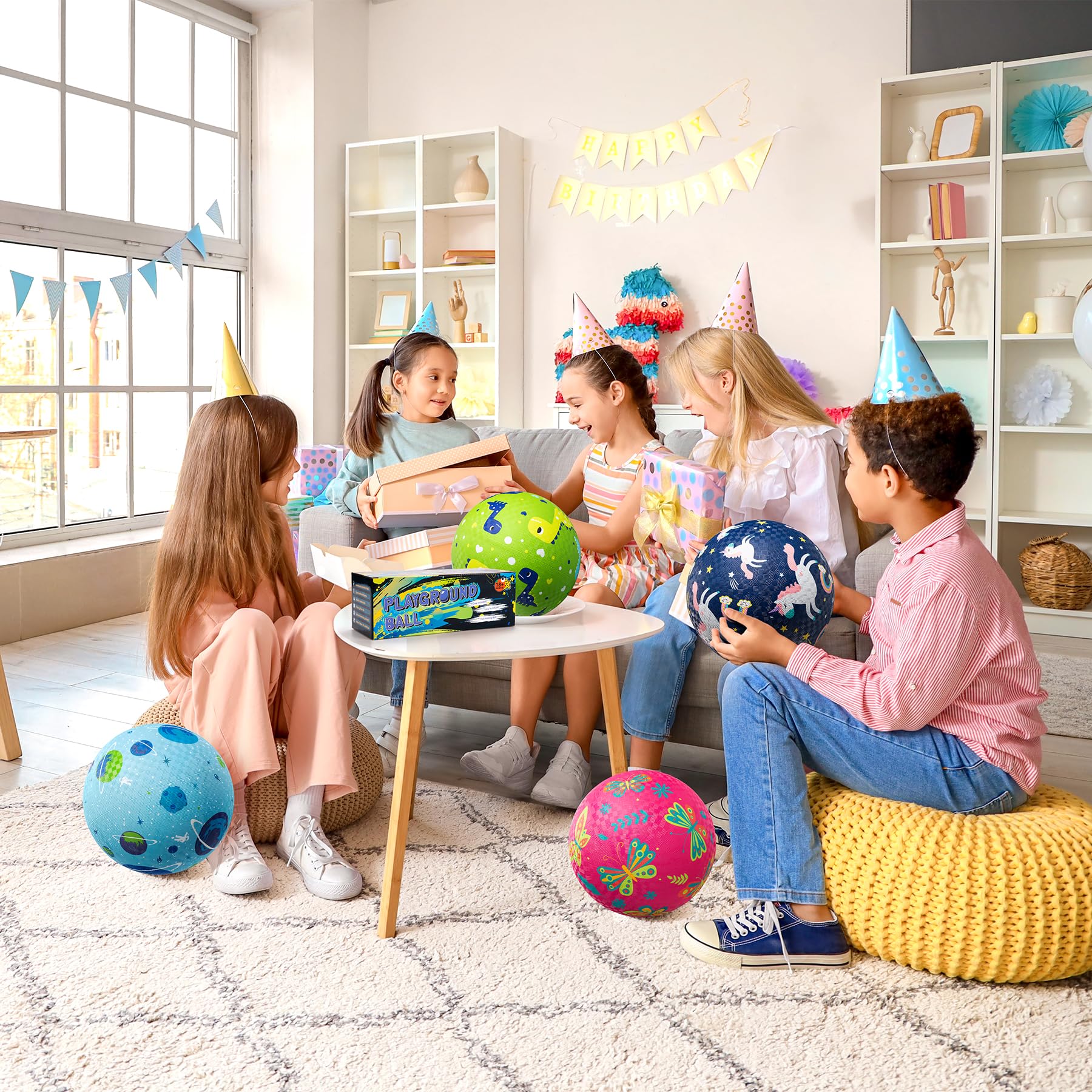 Kids aged 3 to 12 playing with ZOOJOY Playground Balls