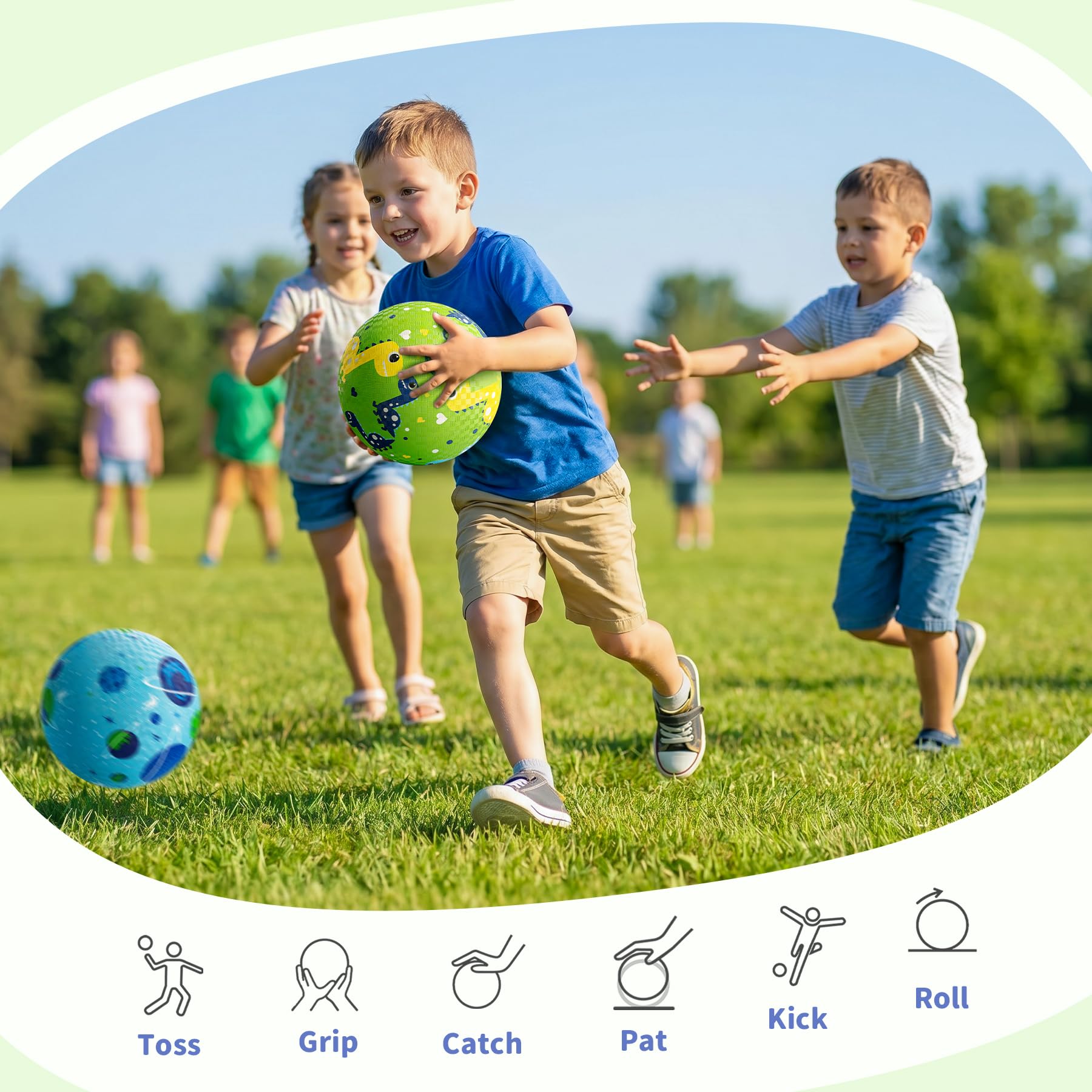 Safe anti-slip rubber surface on ZOOJOY Playground Balls