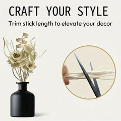 Natural material paper reed sticks for Zorbdra diffuser