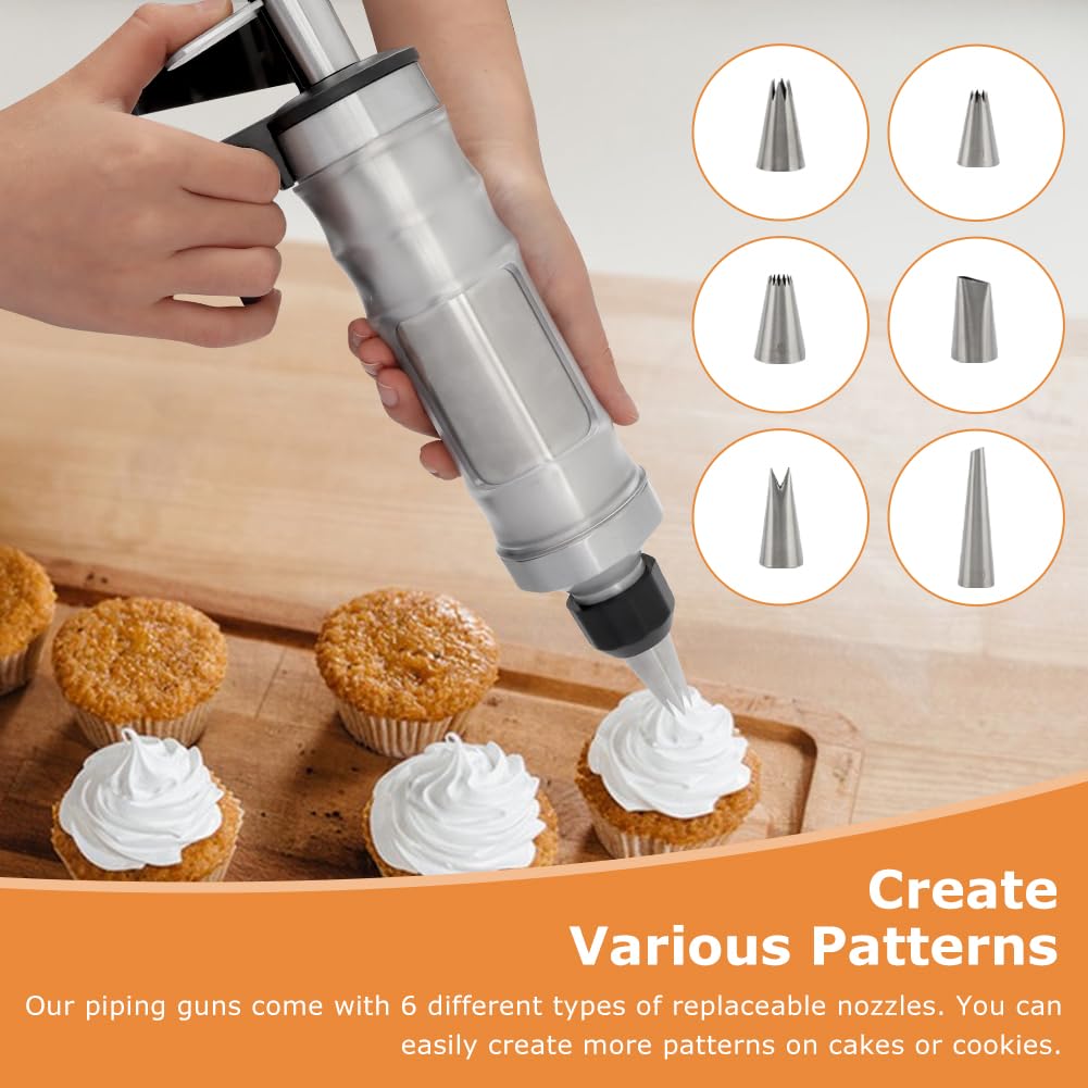 Three cream squeegees for icing in Zorivane decorating set
