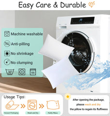 Microfiber filling inside the toddler pillow insert