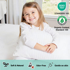 Hypoallergenic toddler pillow suitable for ages 2 and up
