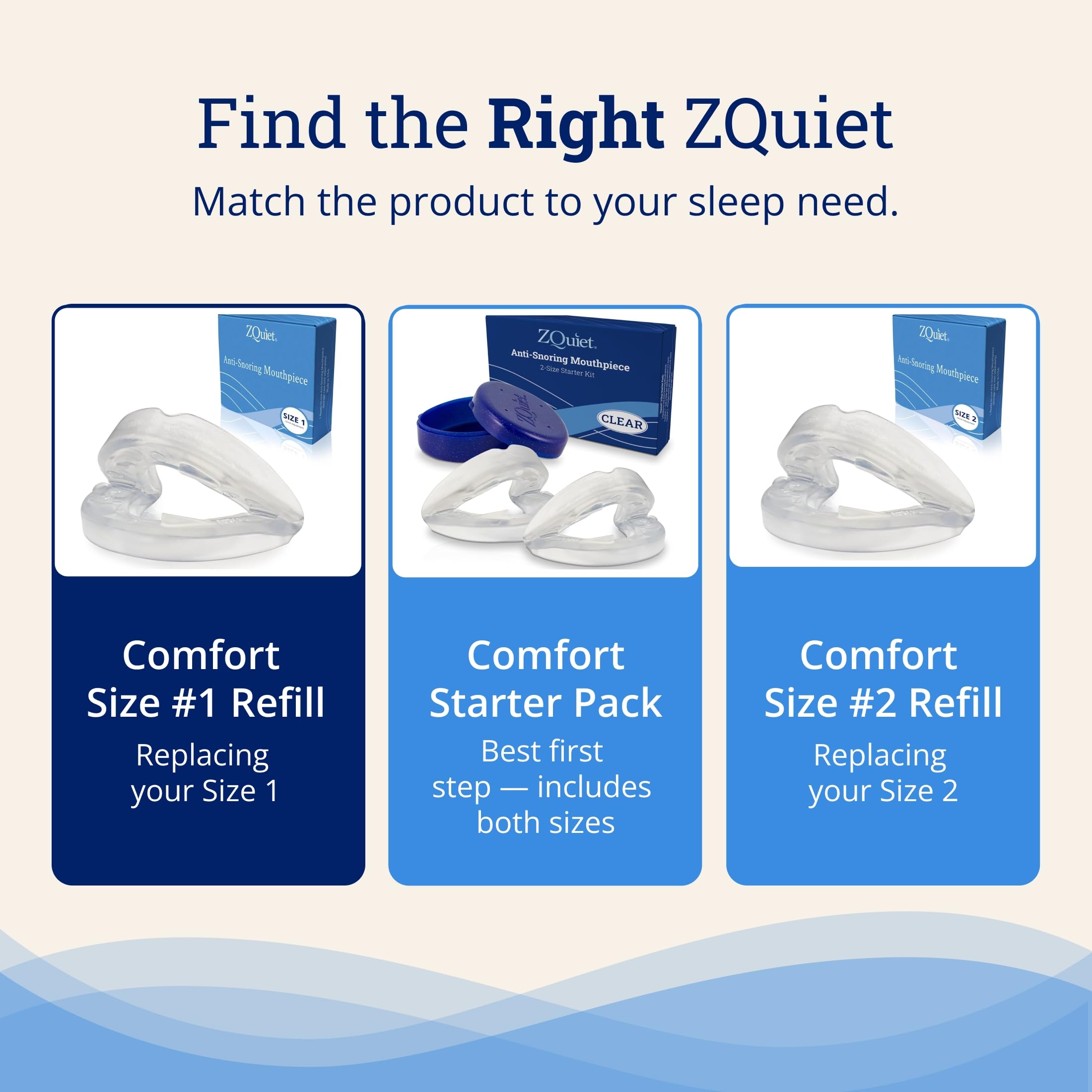 Unisex anti-snoring device ZQuiet mouthpiece