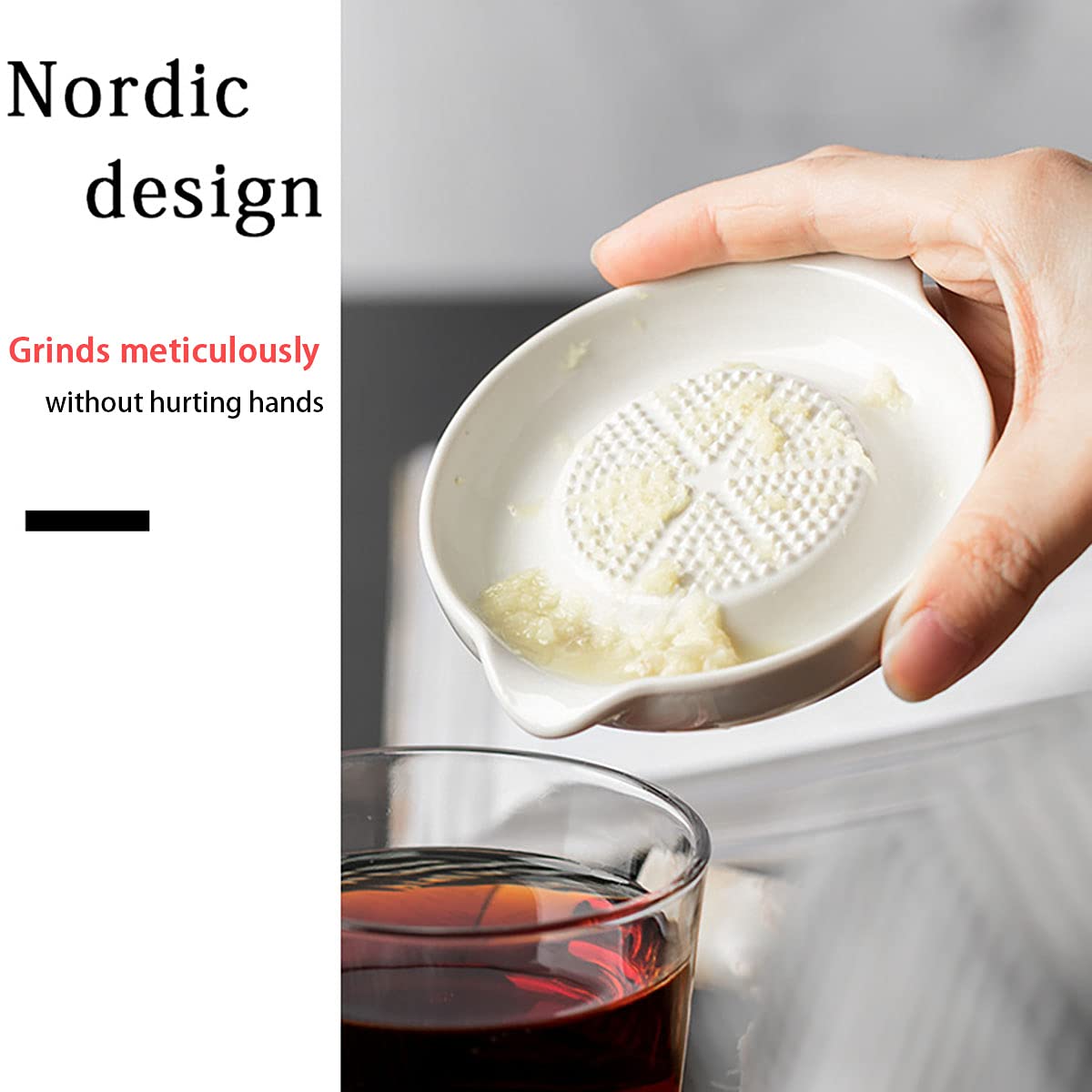Dishwasher and microwave safe porcelain grater plate