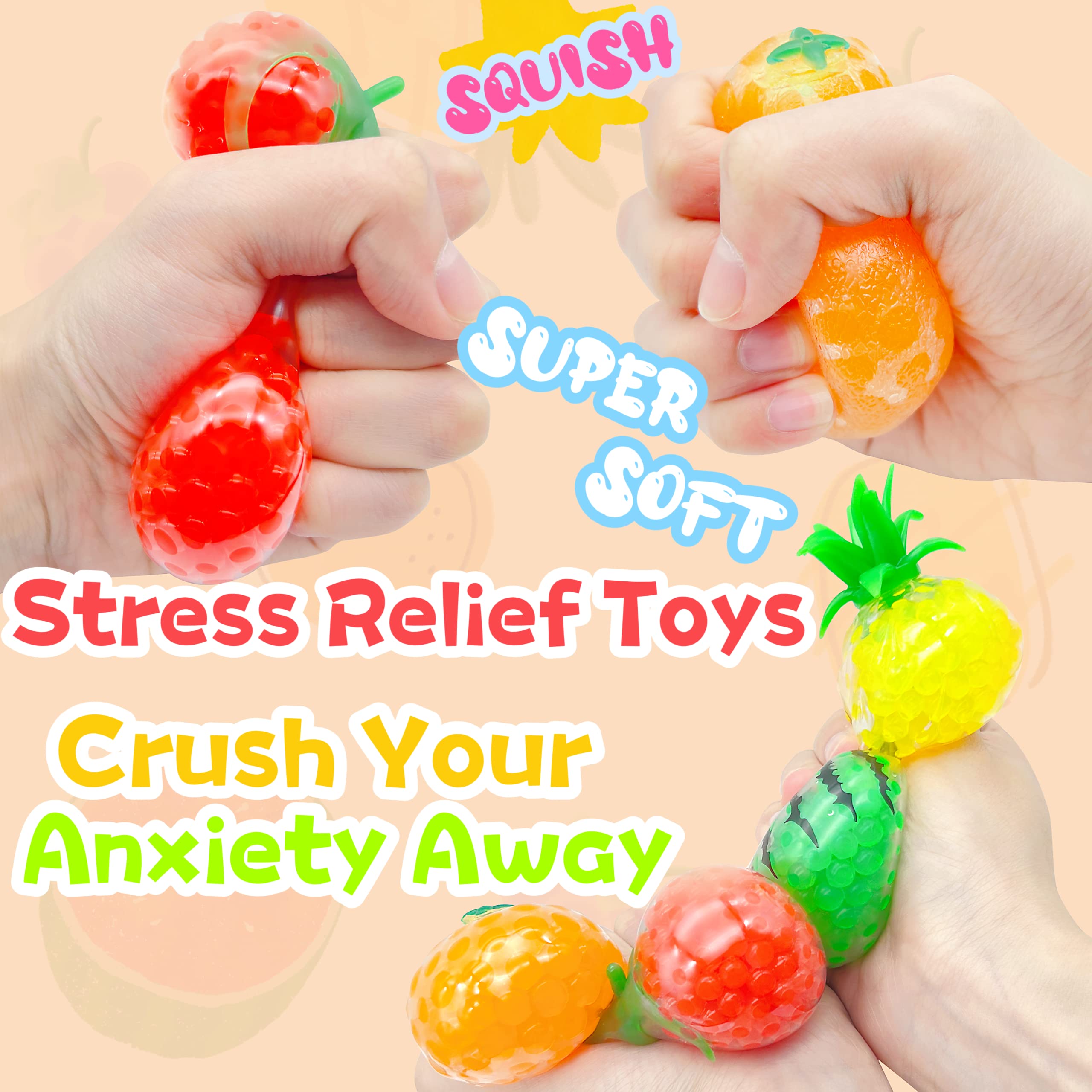 ZTATU fruit stress balls for adults tropical design