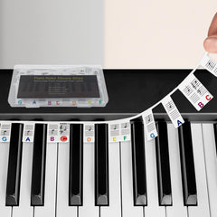 ZUFECY piano notes for beginner label set on keyboard