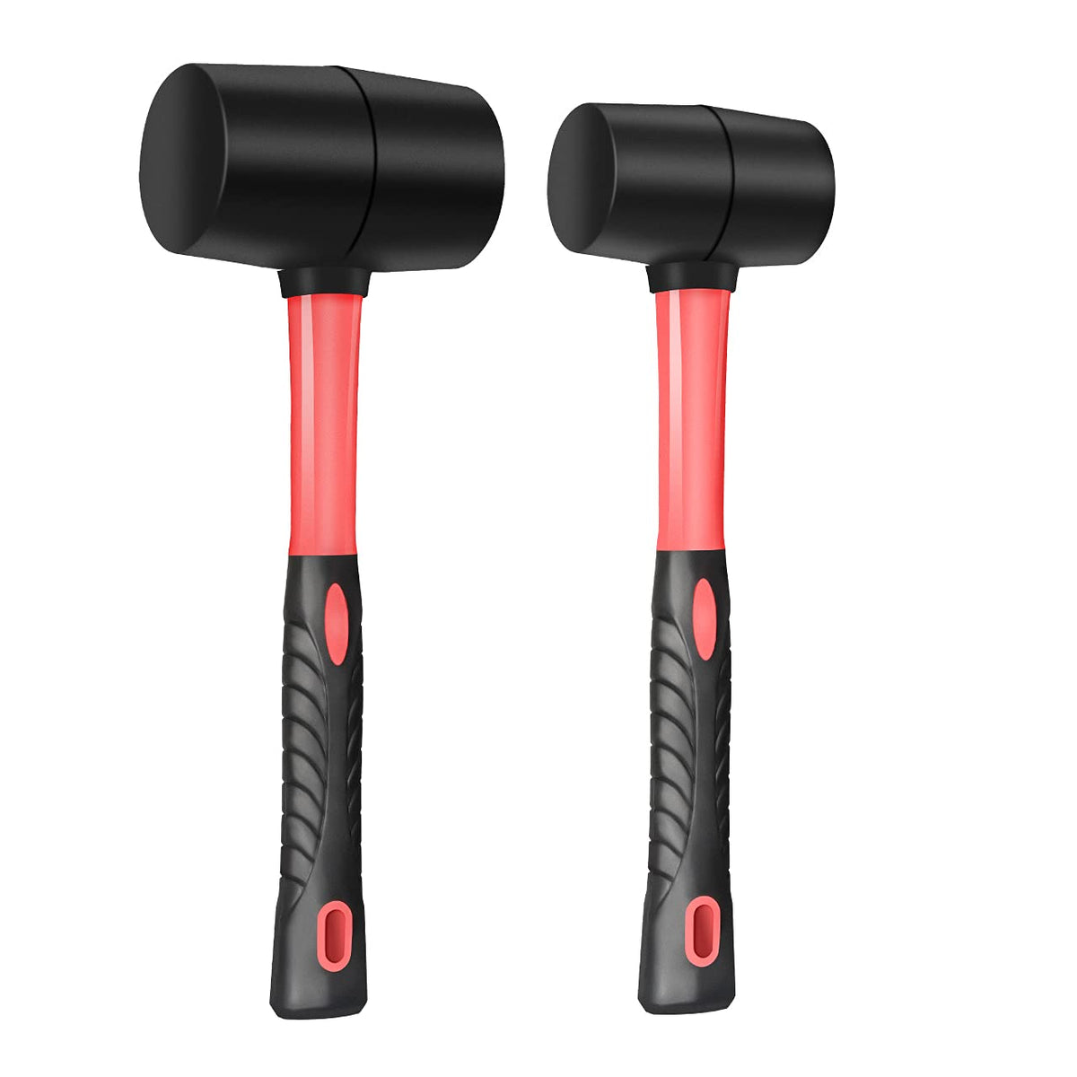 ZUZUAN rubber mallet set with fiberglass handle