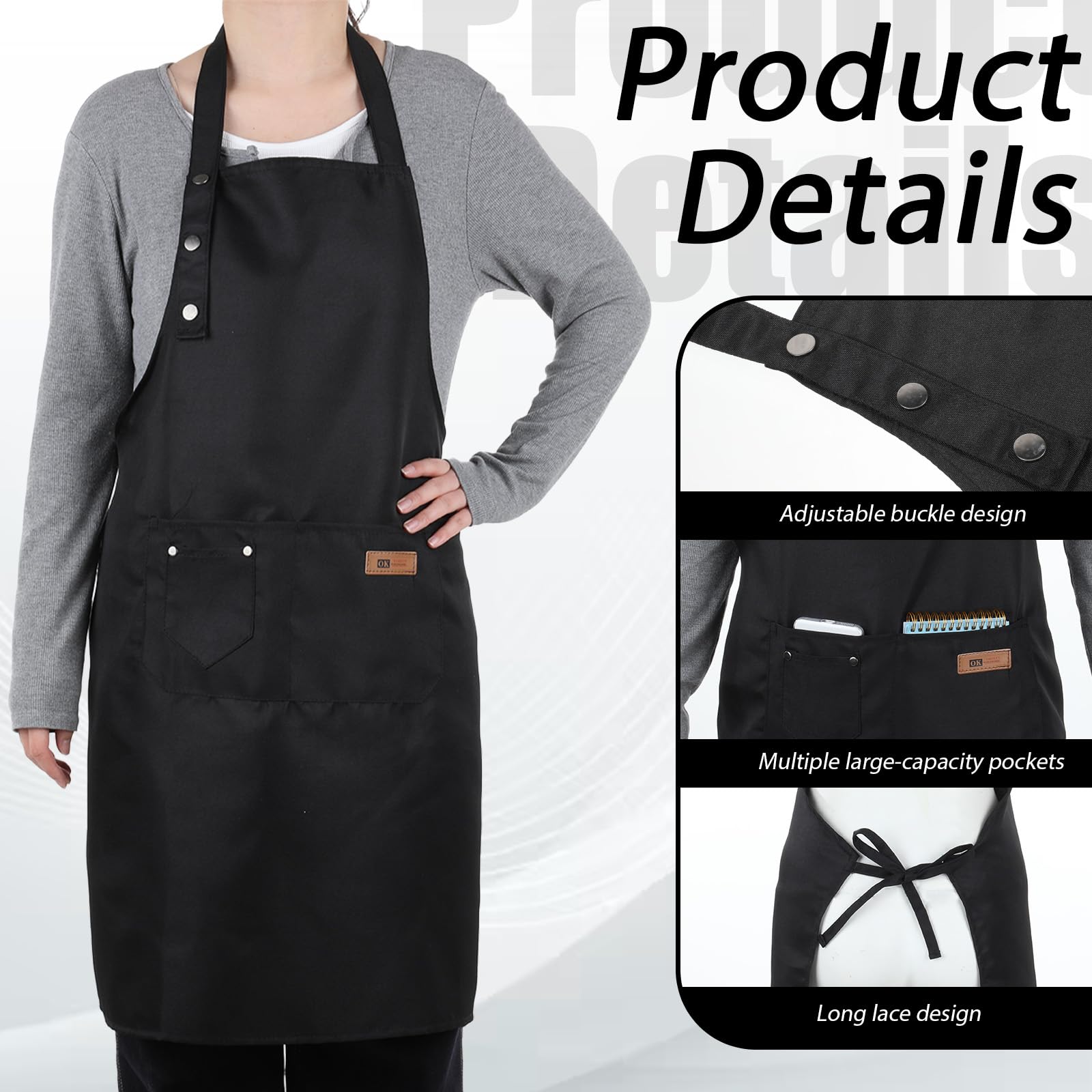 Adjustable bib Zyghjort apron neck strap