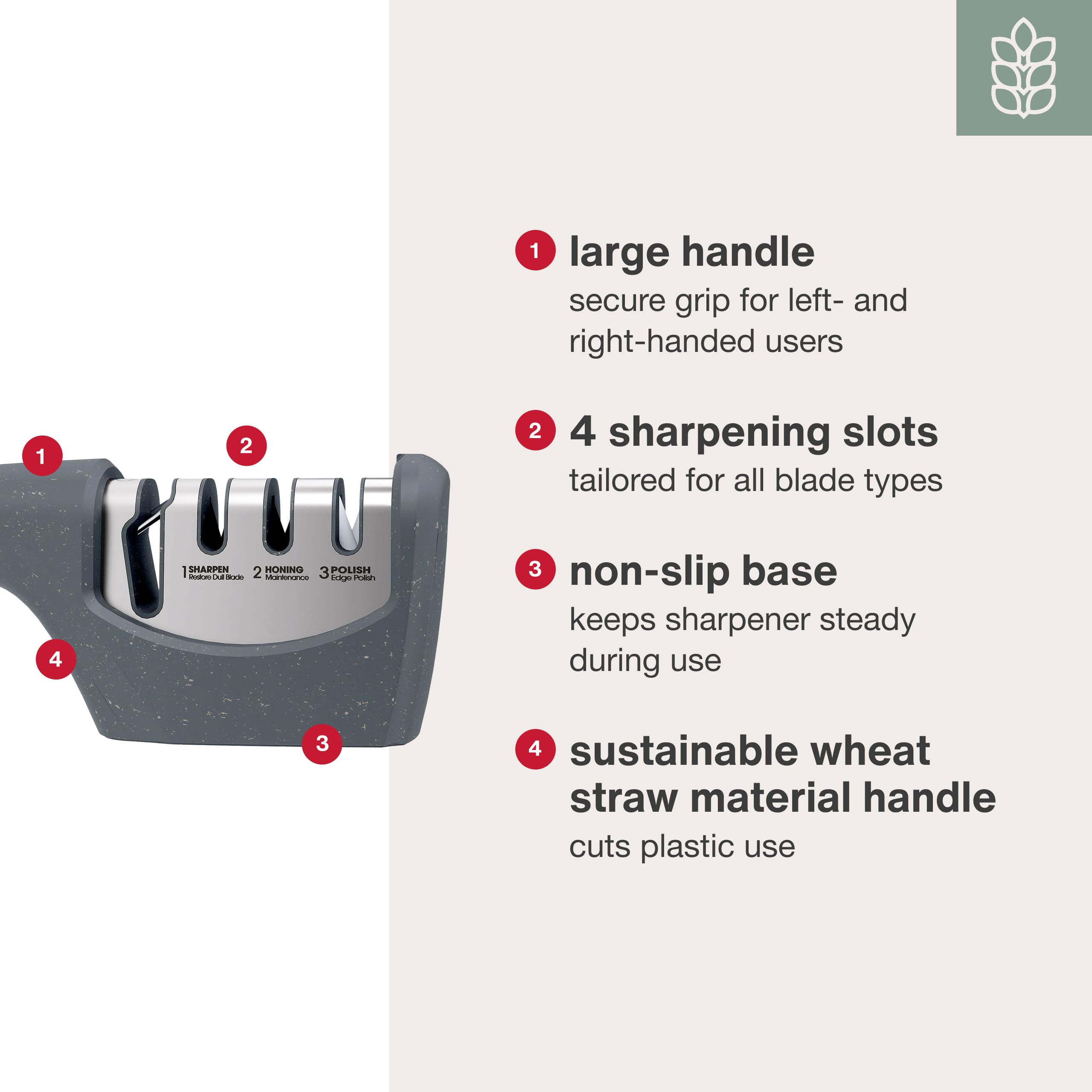 Dust cover included with Zyliss knife sharpener