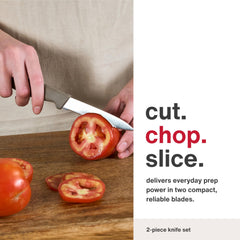 Ergonomic soft grip handle on Zyliss knife