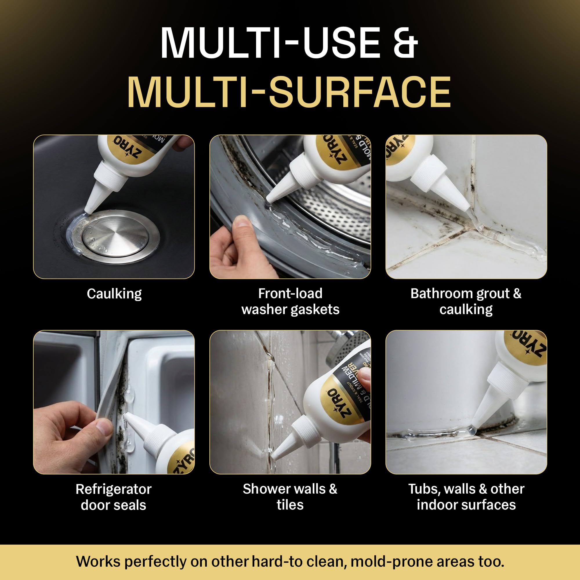Zyro heavy duty mold remover for tubs and walls