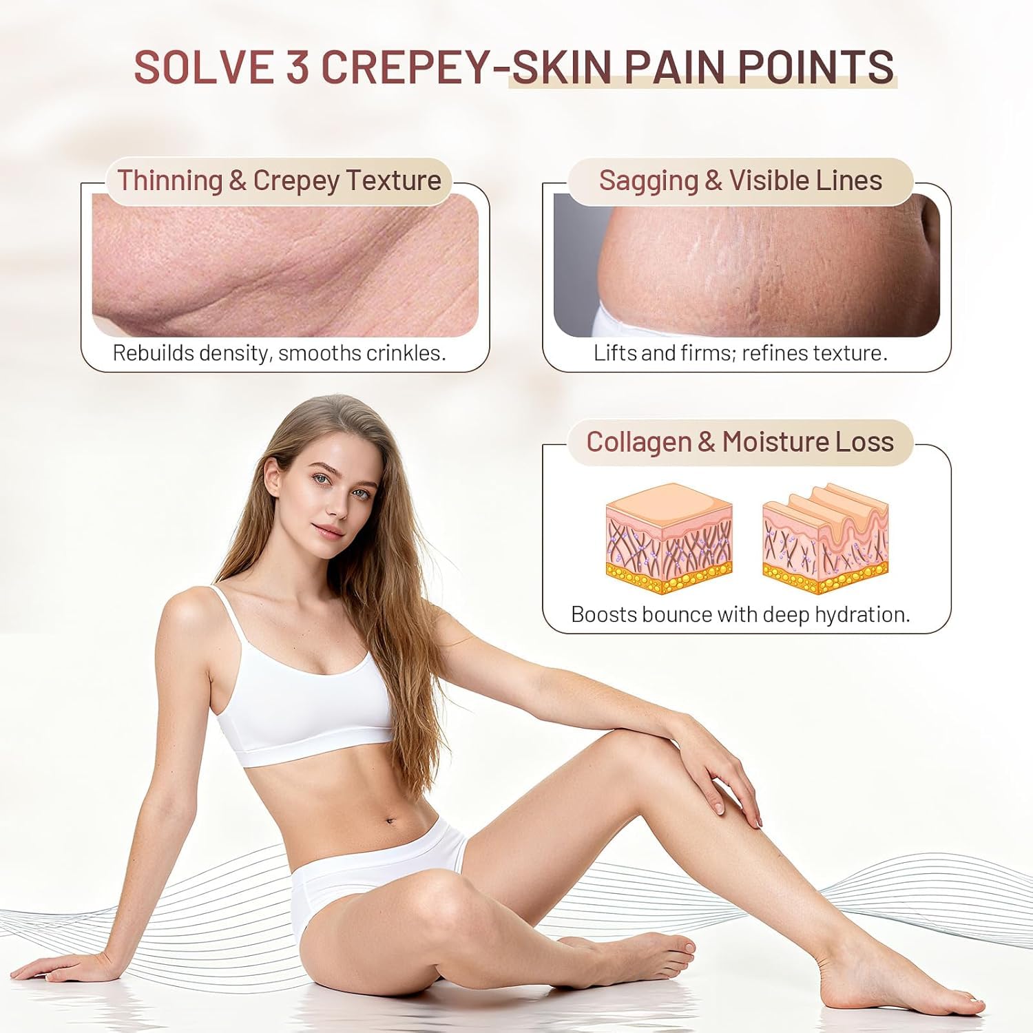 Packaging of 3.65 fl oz ZZILME Moisturizing Crepe Fix Cream