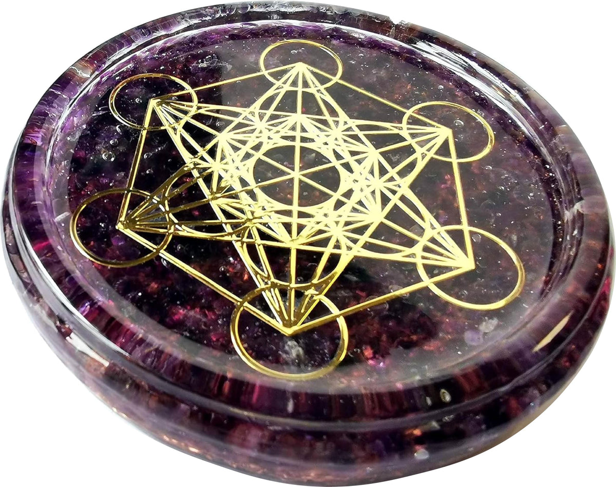 ZZYBIA amethyst coaster close up