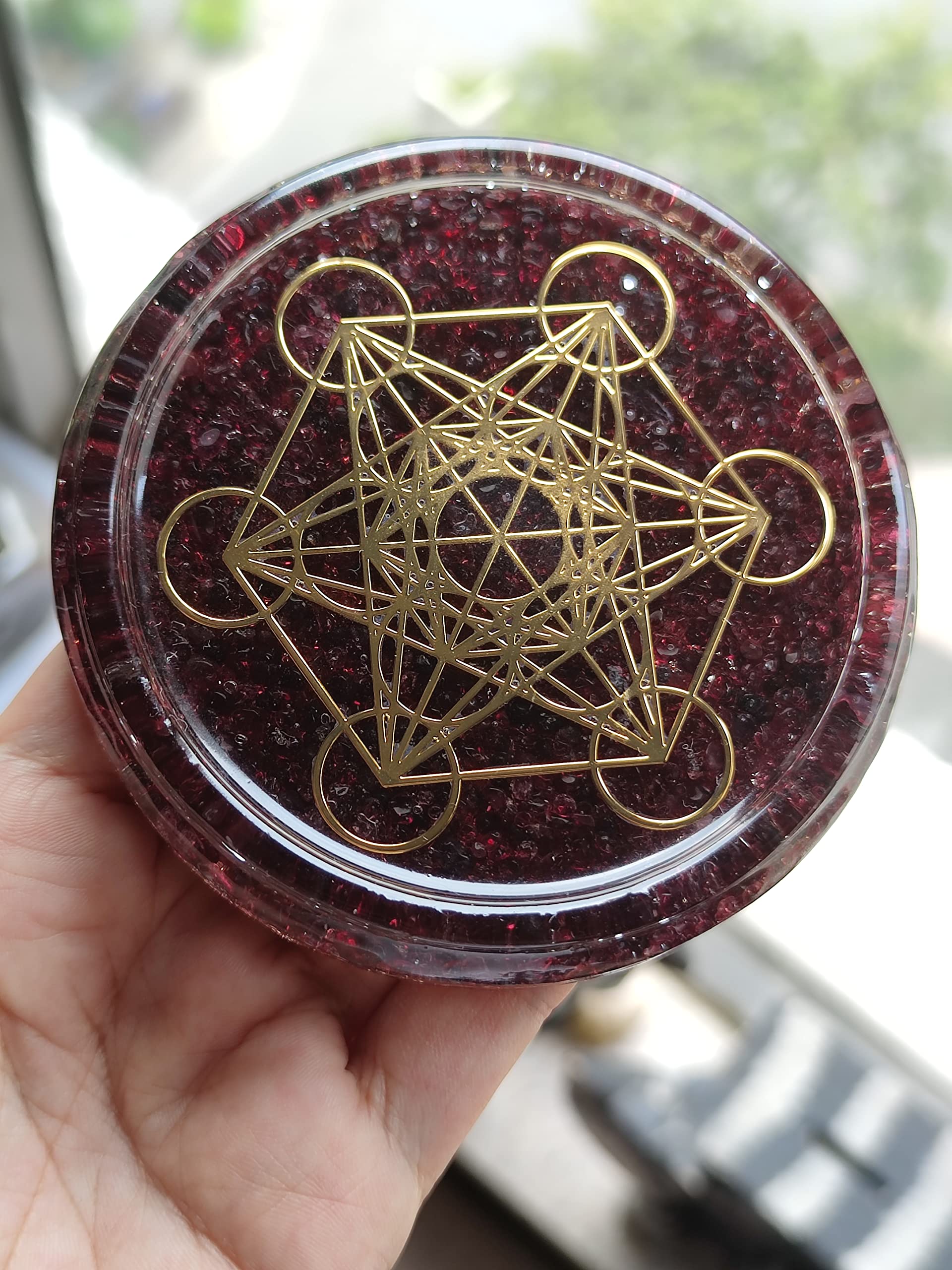 cleansed with palo santo and white sage on coaster