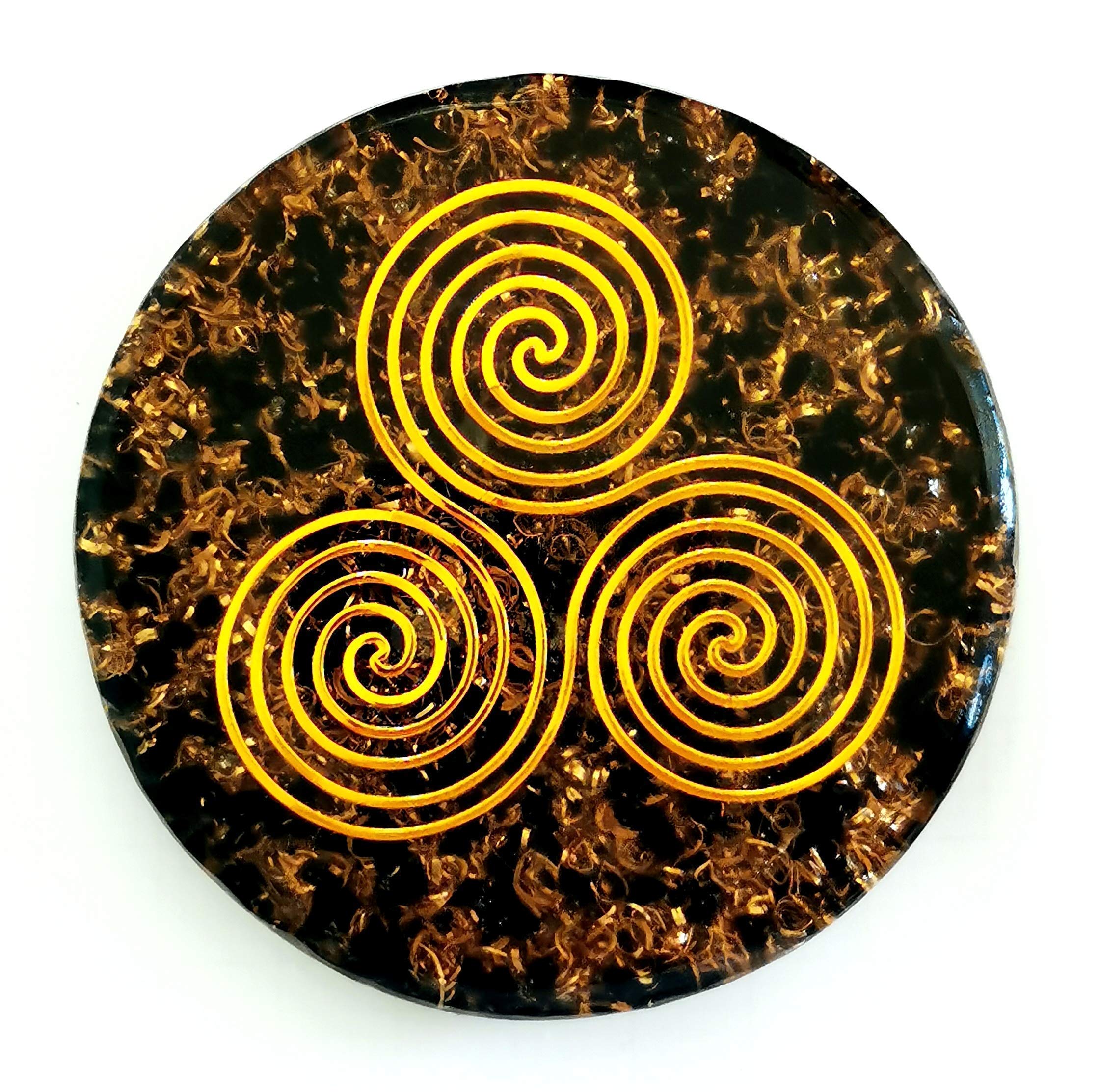 raised edge design on coaster to prevent spills