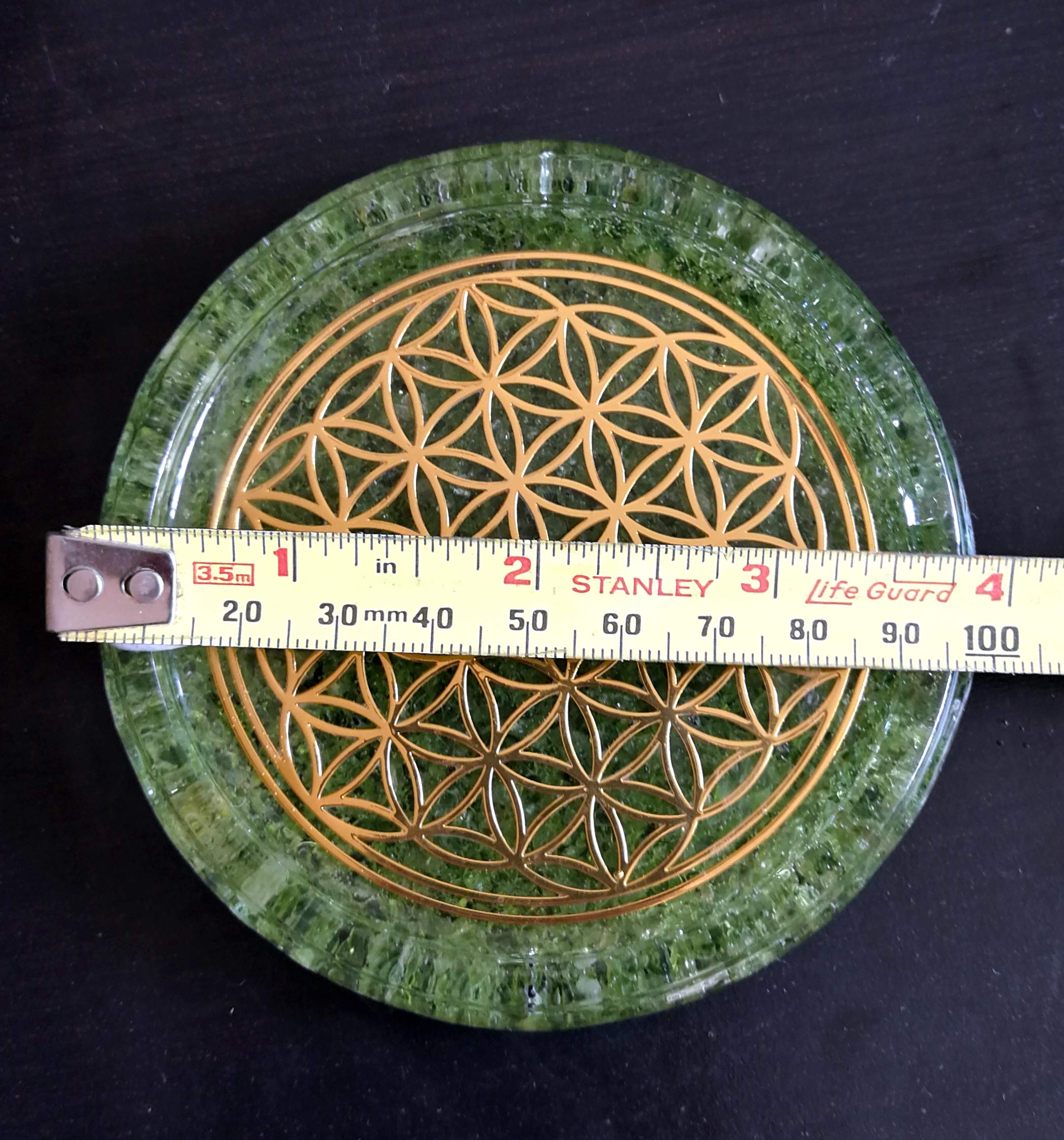 Coaster 4 inch diameter raised edge design