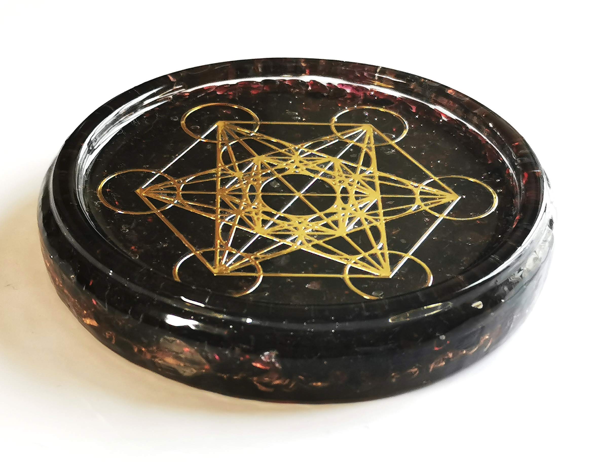 raised edge on 4 inch diameter zzybia coaster