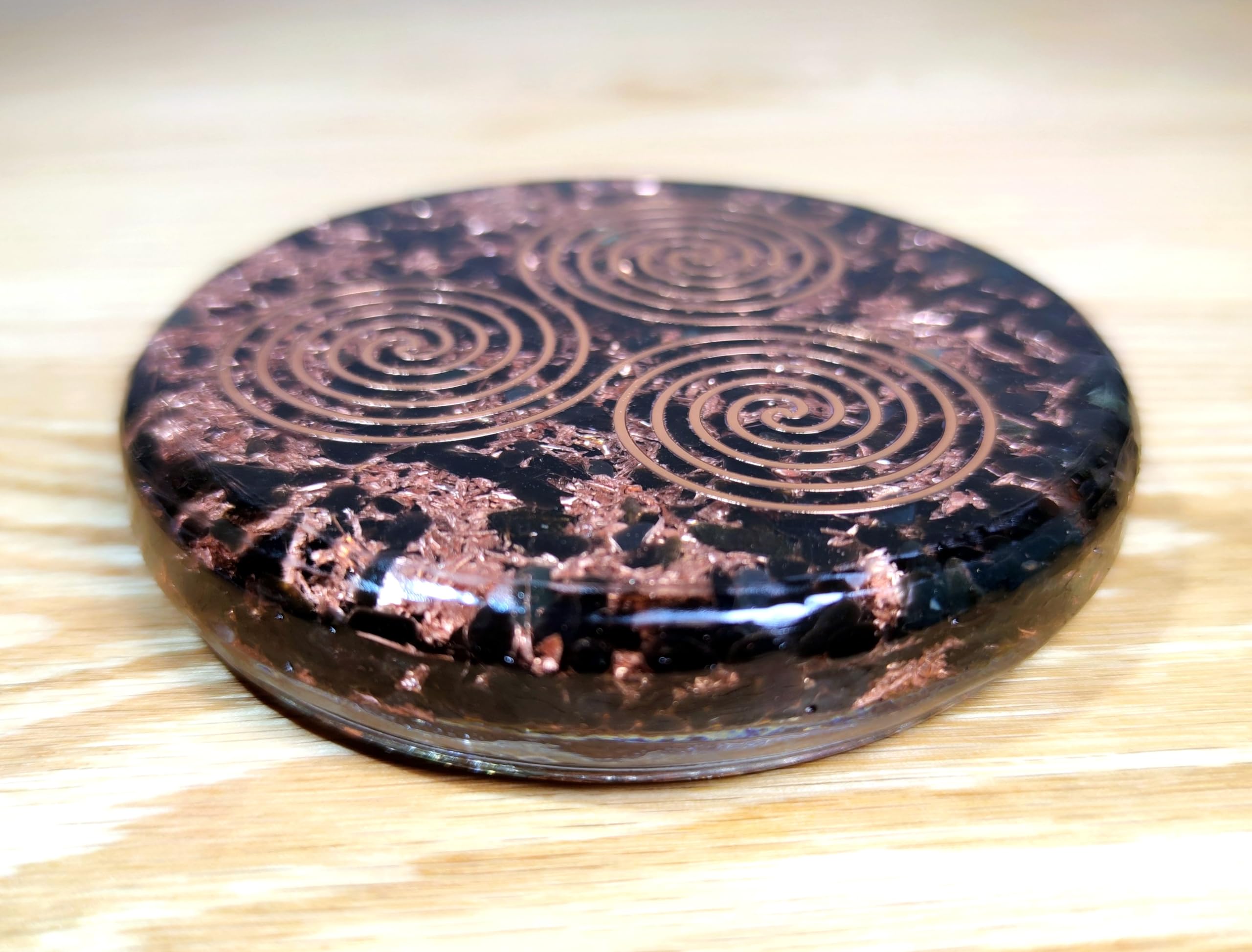 Cleansed with Palo santo and white sage for energy dome decor coaster